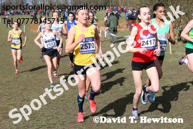 Womens under-20s 2019 British Athletics Inter Counties Cross Country, Prestwood Hall, Loughborough. Photo:  David T. Hewitson/Sports for All Pics